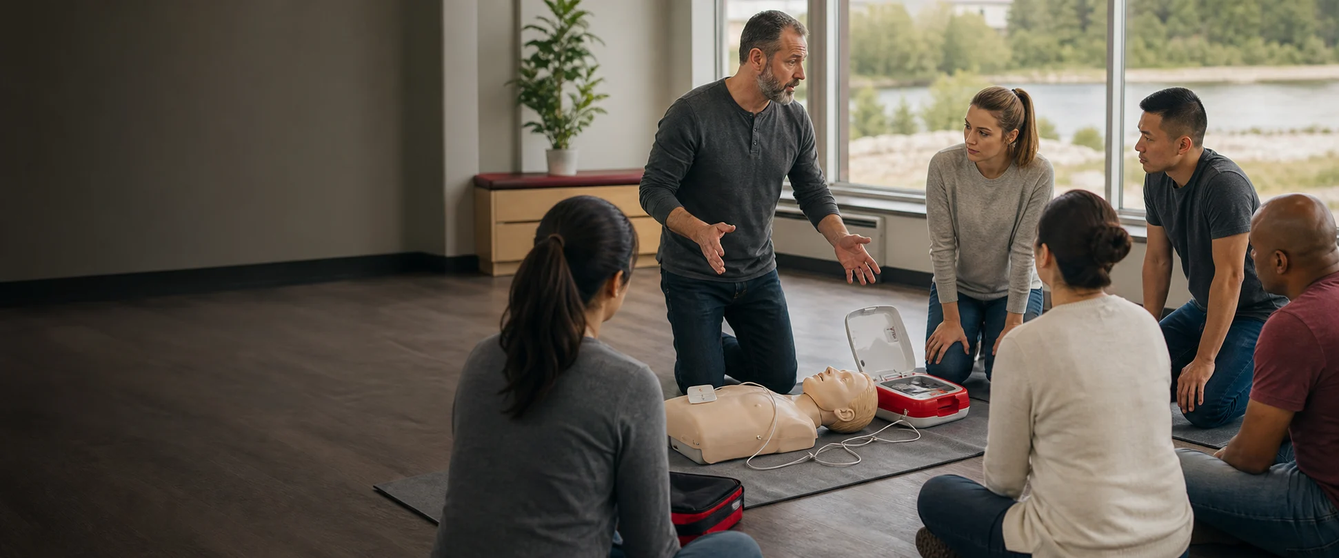 Formation pratique de RCR et d’utilisation d’un DEA avec J.A. RCR